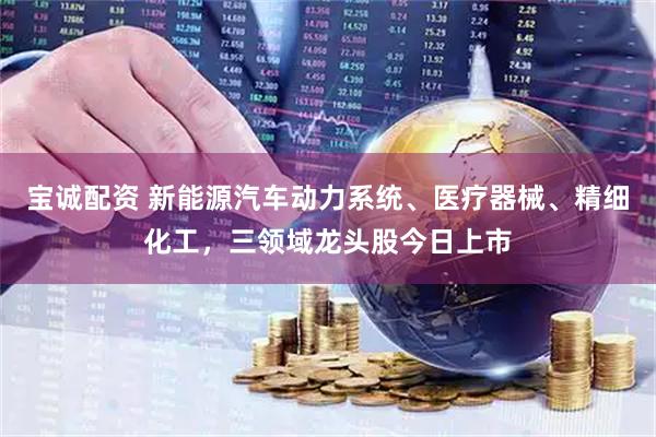宝诚配资 新能源汽车动力系统、医疗器械、精细化工，三领域龙头股今日上市